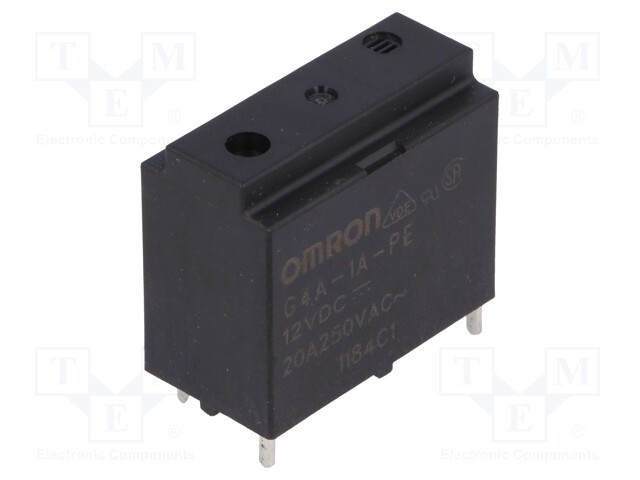 Relay: electromagnetic; SPST-NO; Ucoil: 12VDC; Icontacts max: 20A