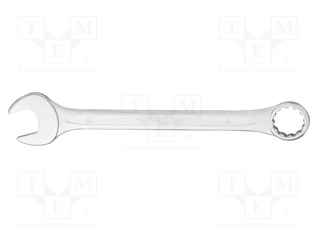 Wrench; combination spanner; 25mm; Chrom-vanadium steel; L: 295mm