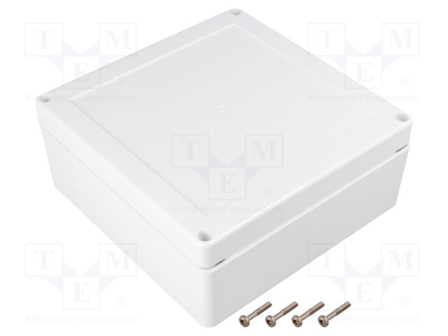 Enclosure: multipurpose; X: 150mm; Y: 150mm; Z: 60mm; ZP; ASA; white