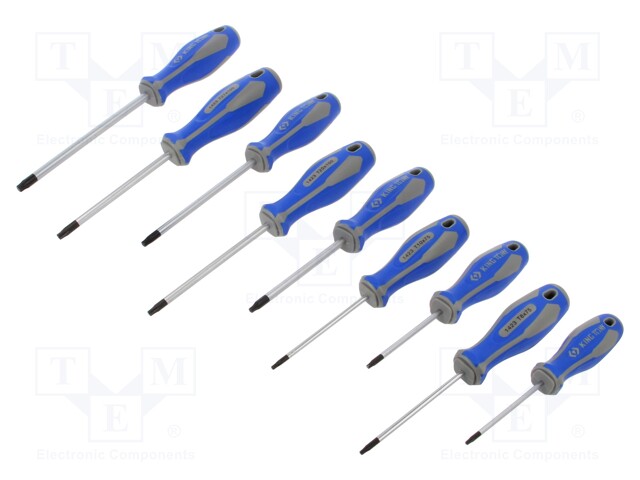 Kit: screwdrivers; Pcs: 9; Torx®