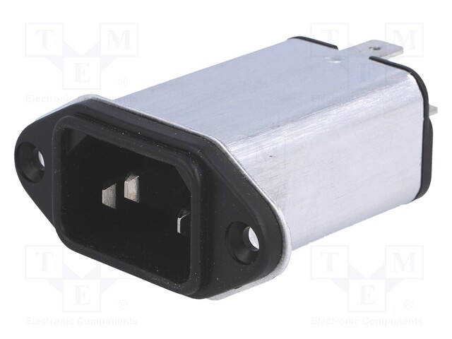 Connector: AC supply; socket; male; 1A; 250VAC; IEC 60320; -25÷85°C