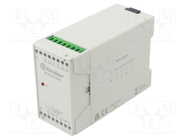Relay: installation; fast; 4PDT; Ucoil: 125VDC; DIN; 8A; -40÷55°C