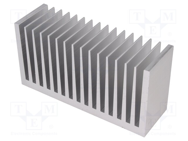 Heatsink: extruded; grilled; natural; L:50mm; W:160mm; H:82mm