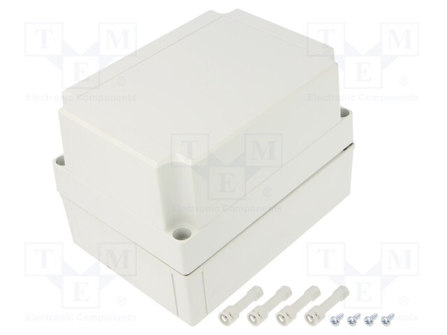Enclosure: multipurpose; X: 130mm; Y: 180mm; Z: 125mm; MNX; grey; IK08