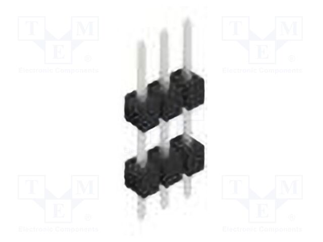 Connector: pin strips; pin header; male; PIN: 3; 2.54mm; THT; 1x3