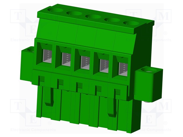 Connector: pluggable terminal block; plug; female; angled 90°