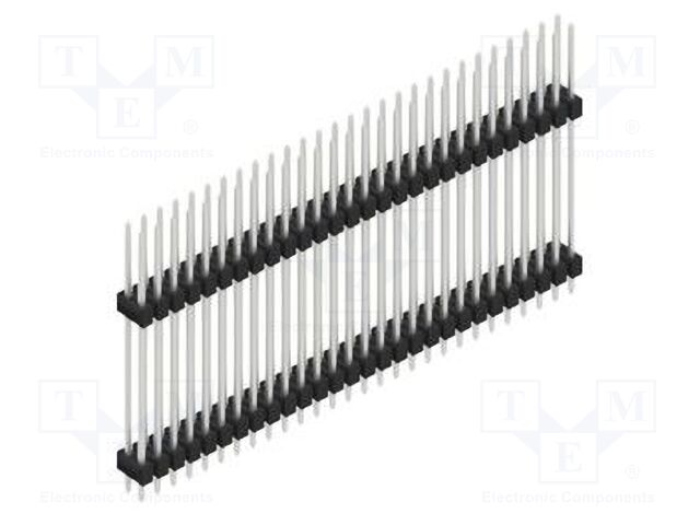 Connector: pin strips; pin header; male; PIN: 56; 2.54mm; THT; 2x28