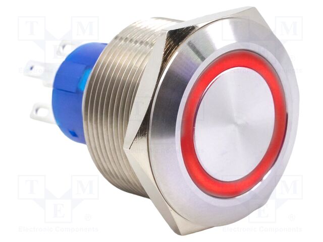 Switch: vandal resistant; SPDT; 3A/250VAC; IP67; ON-ON; red; 3V