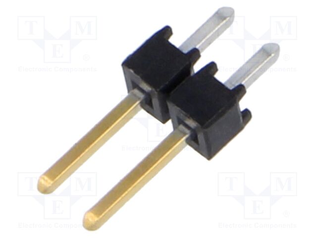 Connector: pin strips; pin header; male; PIN: 2; straight; 2.54mm