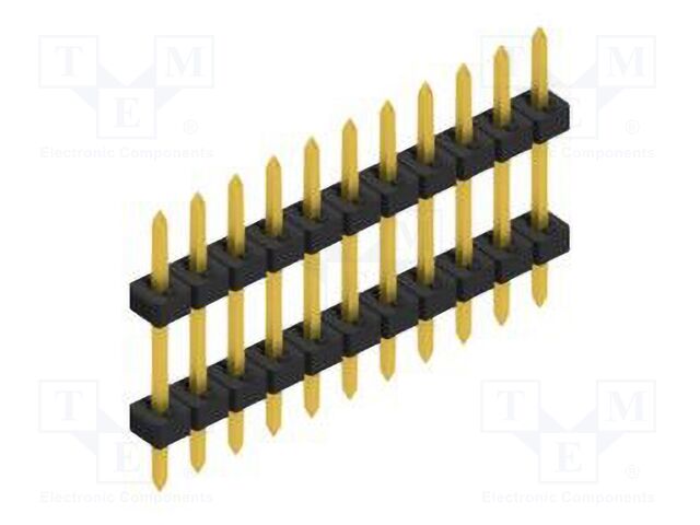 Connector: pin strips; pin header; male; PIN: 11; 2mm; THT; 1x11