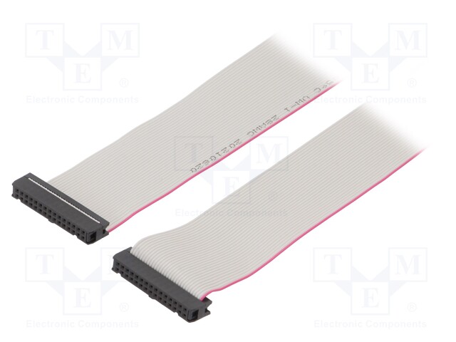 Ribbon cable with IDC connectors; 30x28AWG; Cable ph: 1.27mm