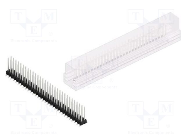 Connector: pin strips; pin header; male; PIN: 62; 2.54mm; SMT; 2x31