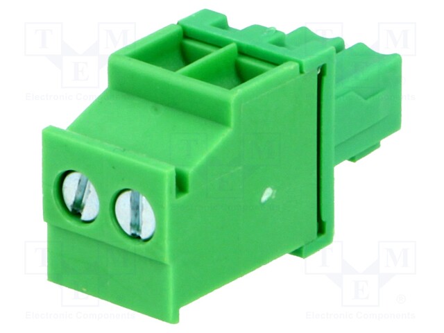 Pluggable terminal block; 3.81mm; ways: 2; angled; plug; female