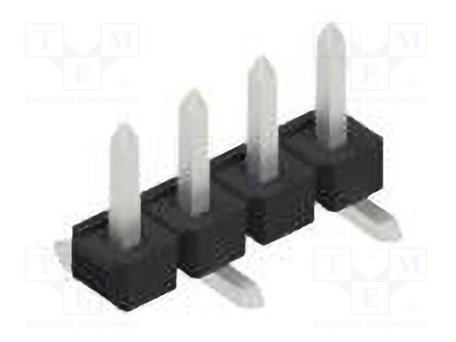 Connector: pin strips; pin header; male; PIN: 4; 2.54mm; SMT; 1x4