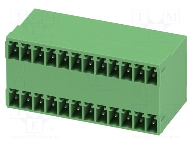 PCB headers, nominal cross section: 1.5 mm?, color: green, n