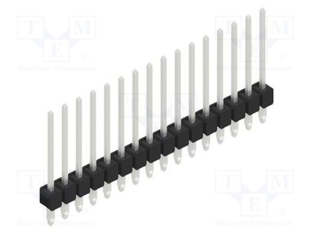 Connector: pin strips; pin header; male; PIN: 16; 2.54mm; THT; 1x16
