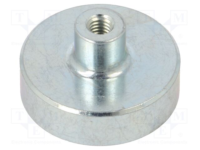 Magnet: permanent; samarium, cobalt; 150N; Ø: 25mm; H: 14mm; steel