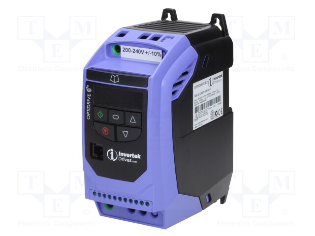 Inverter; Max motor power: 0.75kW; Usup: 200÷240VAC; 0÷500Hz; IN: 4