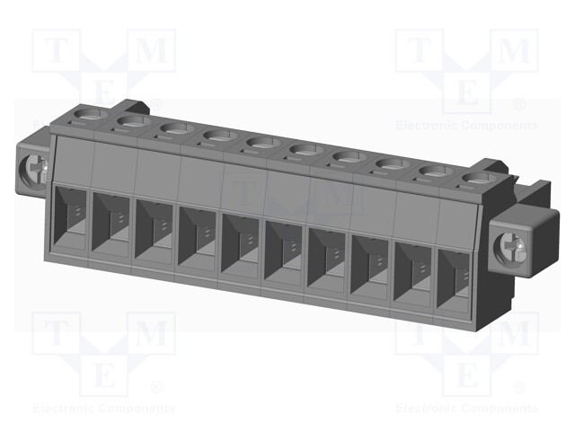 Connector: pluggable terminal block; plug; female; straight; grey
