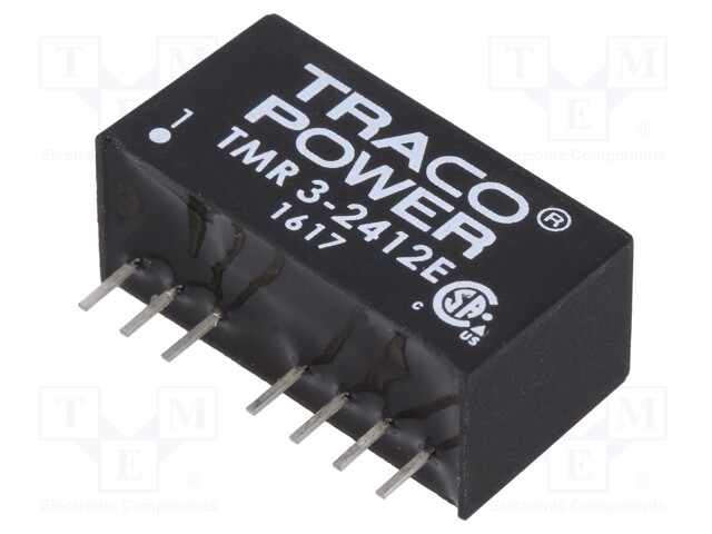 Converter: DC/DC; 3W; Uin: 18÷36V; 12VDC; Iout: 250mA; SIP8; 4.8g