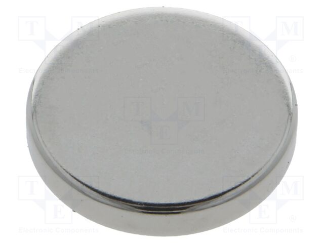 Magnet: permanent; neodymium; 55N; Ø: 24mm; H: 4mm