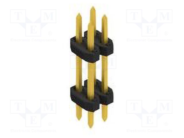 Connector: pin strips; pin header; male; PIN: 4; 2mm; THT; 2x2; 100V