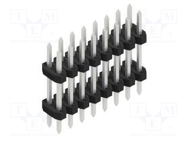 Connector: pin strips; pin header; male; PIN: 16; 2mm; THT; 2x8; 100V