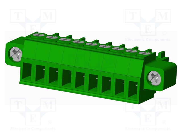 Connector: pluggable terminal block; plug; female; straight; 10A