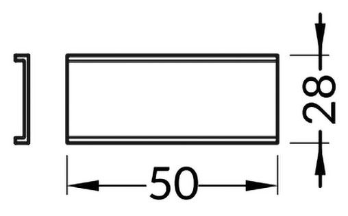 Connector 180°; natural; polycarbonate; Application: LINEA-IN20