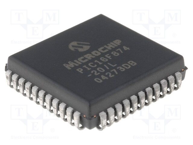 PIC microcontroller; Memory: 7kB; SRAM: 192B; EEPROM: 128B; SMD