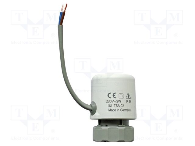 Thermal actuator; 230VAC; NC; IP54