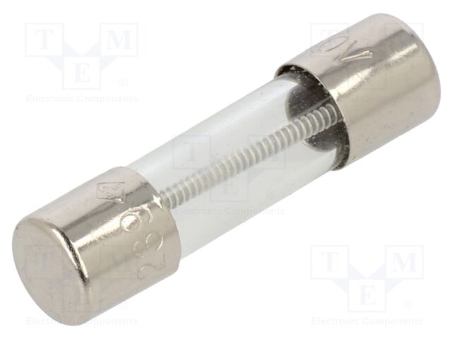 Fuse, Cartridge, Time Delay, 2 A, 250 V, 5mm x 20mm, 0.2" x 0.79", Slo-Blo 239 Series