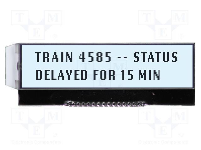 Display: LCD; FSTN Positive; 20x2; grey; 74.5x25x6.1mm; LED; 1x18