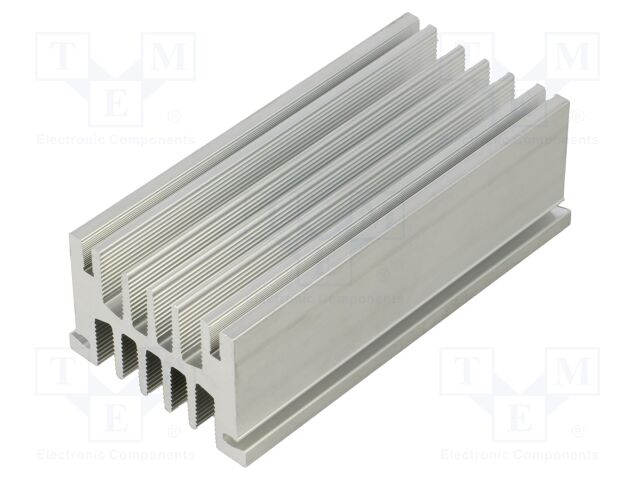 Heatsink: extruded; grilled; natural; L: 100mm; W: 50.7mm; H: 33mm