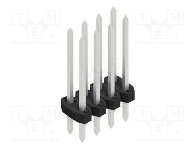 Connector: pin strips; pin header; male; PIN: 8; 2mm; THT; 2x4; 100V