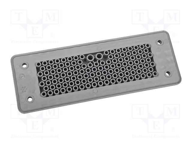 Multigate grommet; black; Holes no: 125; -40÷90°C; UL94V-0; IP66