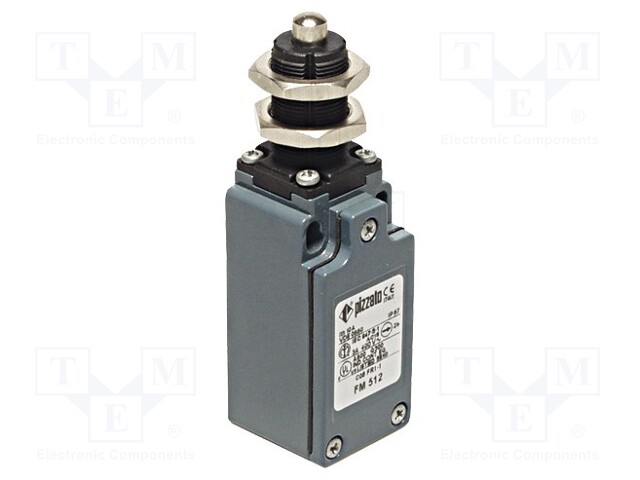 Limit switch; pin plunger Ø8mm and additional fixation; 10A