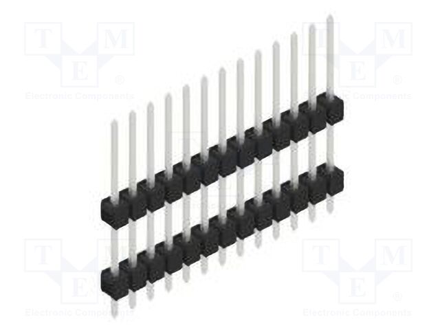 Connector: pin strips; pin header; male; PIN: 13; 2.54mm; THT; 1x13