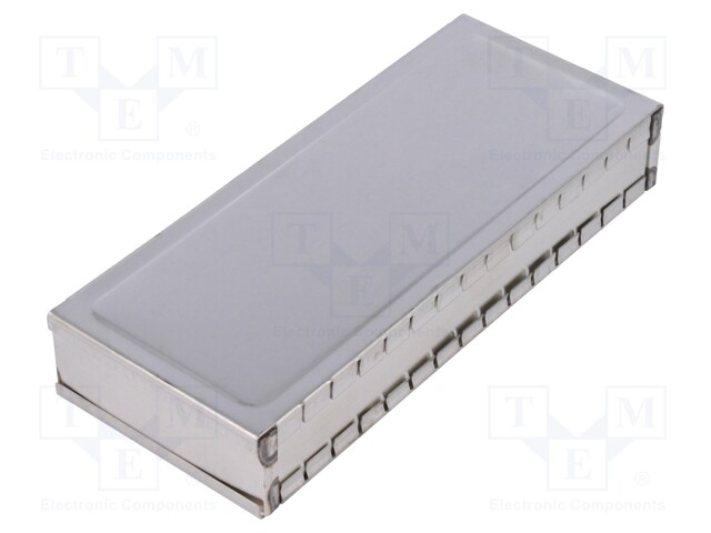 Enclosure: shielding; X: 68mm; Y: 161mm; Z: 27mm; steel