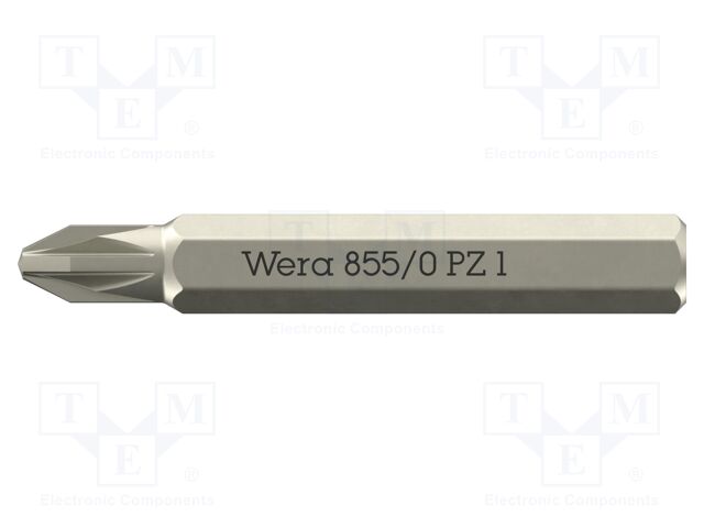 Screwdriver bit; Pozidriv®; PZ1; 855/0 Micro; Overall len: 30mm