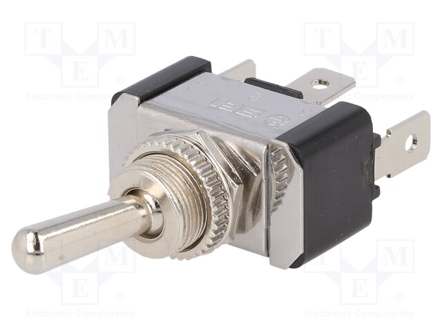 Switch: toggle; Pos: 3; SPDT; ON-ON; 20A/12VDC; 0÷65°C; Toggle: round