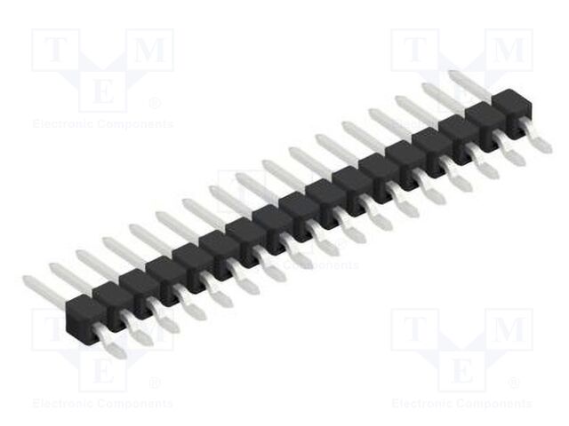 Connector: pin strips; pin header; male; PIN: 17; 2.54mm; SMT; 1x17