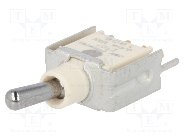 Switch: toggle; Pos: 2; SPST; ON-ON; 0.4A/20VAC; 0.4A/20VDC; IP57