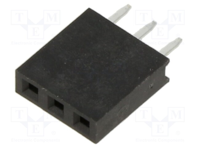 Socket; pin strips; female; 2.54mm; PIN: 6; THT; on PCBs; Layout: 2x3