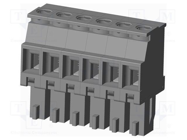 Connector: pluggable terminal block; plug; female; angled 90°