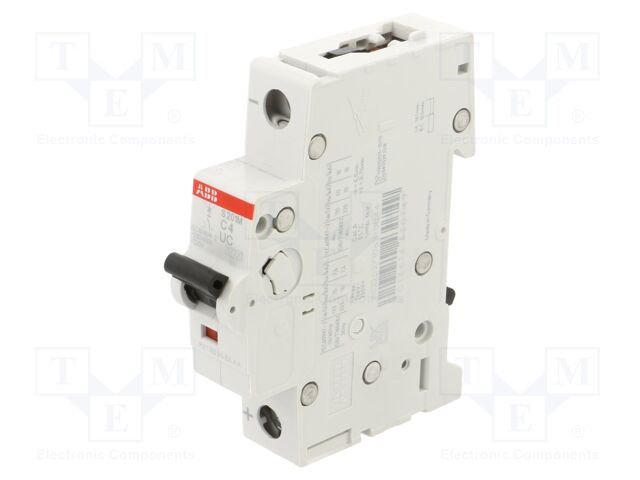 Circuit breaker; 230VAC; 220VDC; Inom: 4A; Poles: 1; Charact: C; 10kA