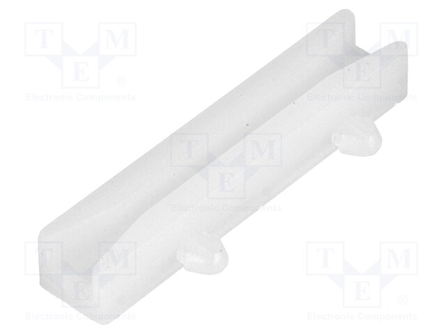 Guide; polyamide; natural; A: 40mm; B: 20mm; Mounting: snap fastener