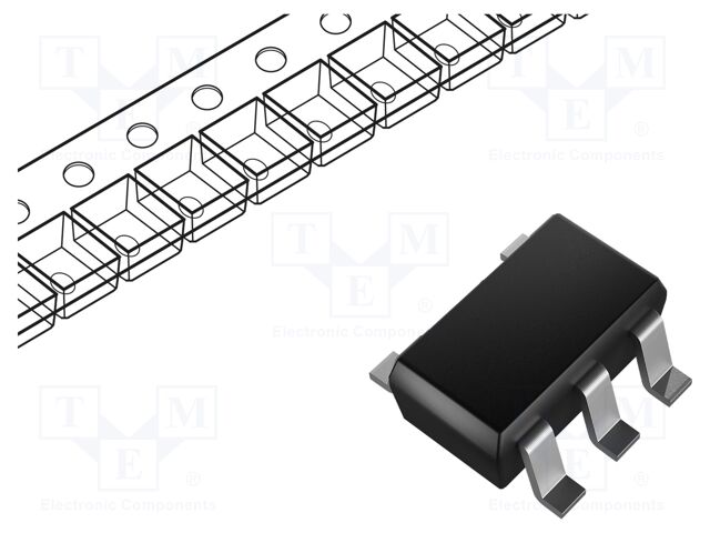 Operational Amplifier, 1 Amplifier, 350 kHz, 0.17 V/µs, 2.3V to 5.5V, SOT-23, 5 Pins