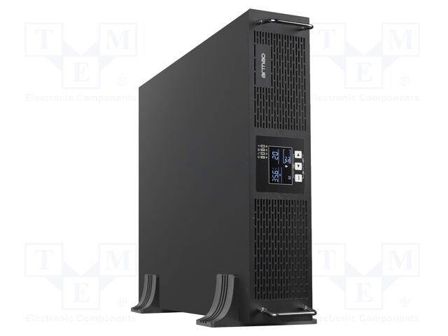 Power supply: UPS; 1000W; 1000VA; 208÷240V; 385x438x88mm; 9Ah; 6h