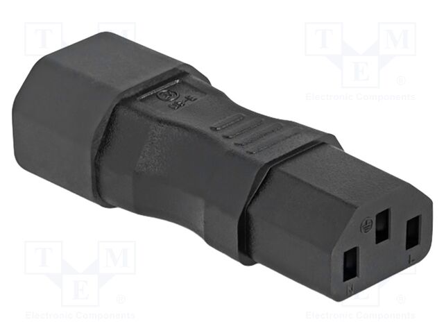 IEC C13 female,IEC C14 male; straight; 10A; 250V